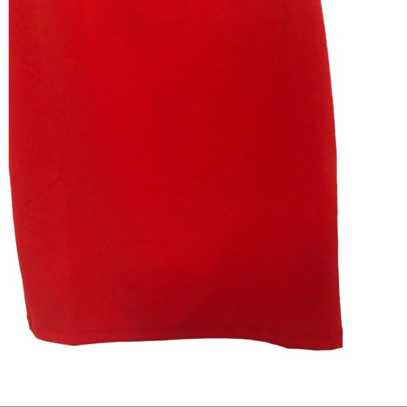 $2/30 IRIS Los Angeles | Red Empire Waist Dress, Coral Lined Puff Sleeves & Top - Picture 10 of 16